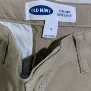 Old Navy pants straight built in flex size 12 like new